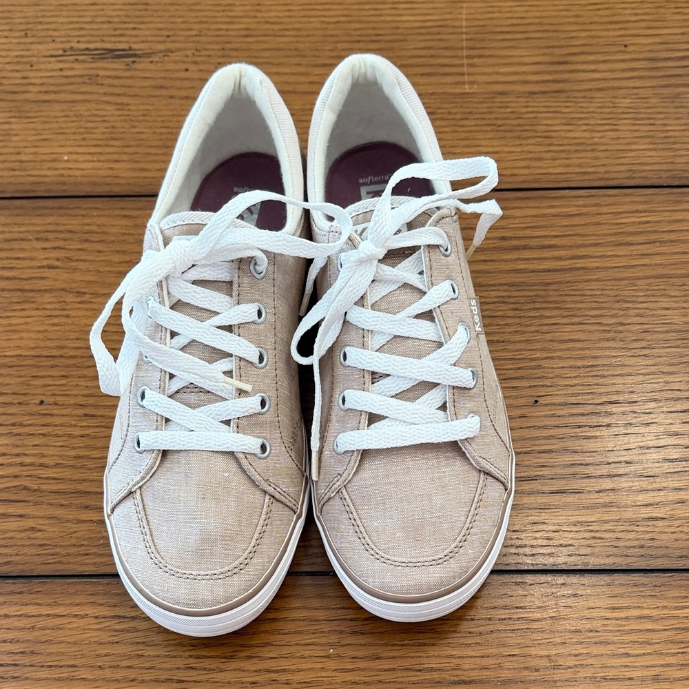 Keds Women's Beige Canvas Sneakers